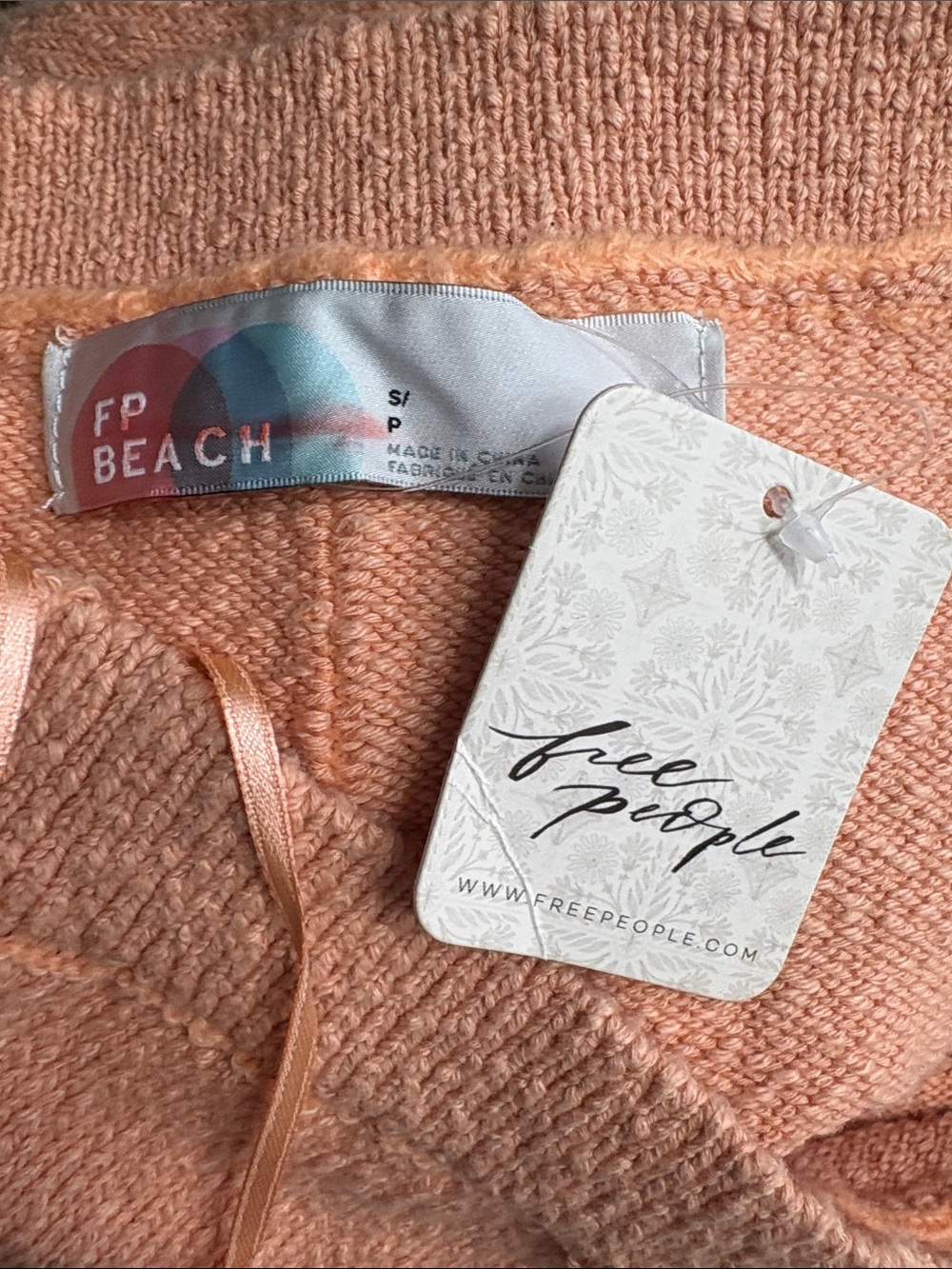 FP BEACH Rio Sweater Strapless Maxi Dress in Peach Custard Size Small — NWT!!! - Picture 8 of 9
